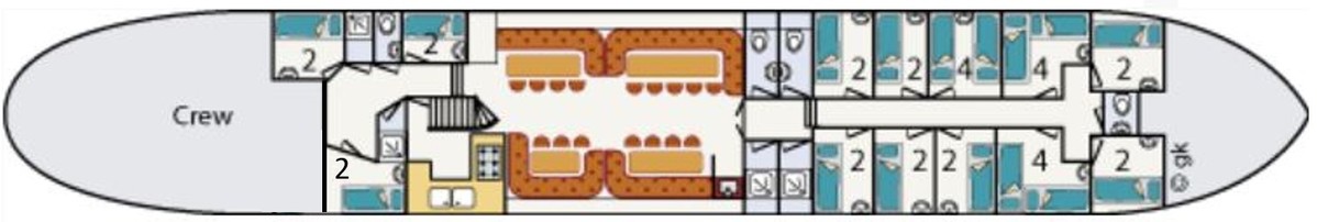 Grundriss Segelschiff - Iselmar-32