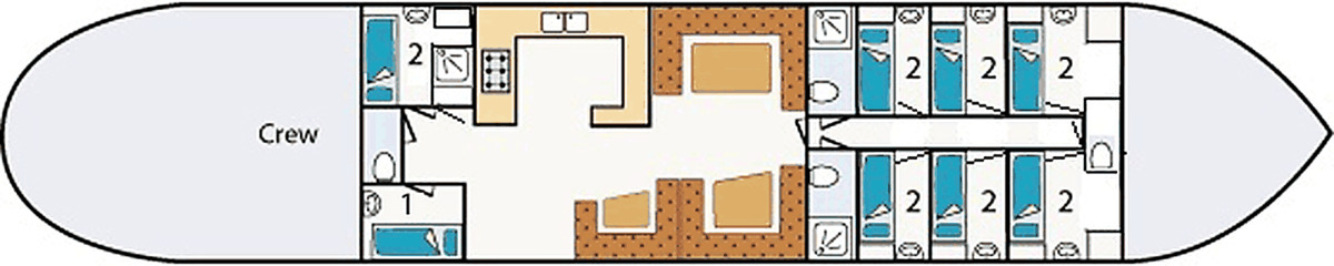 Grundriss Segelschiff - La-Bohème 2027