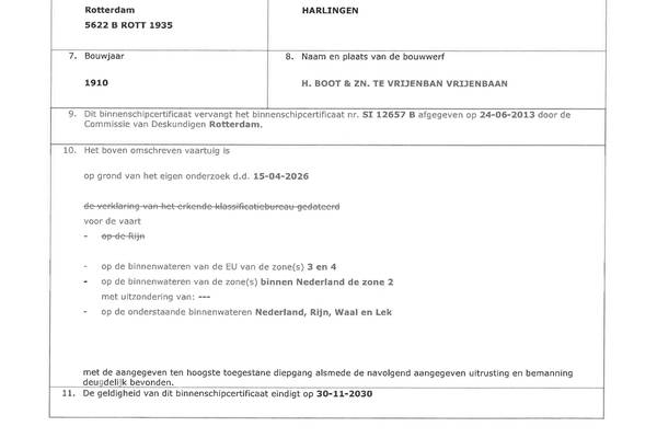 Vertrouwen Harlingen  - CBB Algemeines Sicherheitszertifikat